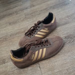 ADIDAS Men's Samba Sneakers Brown Size 12